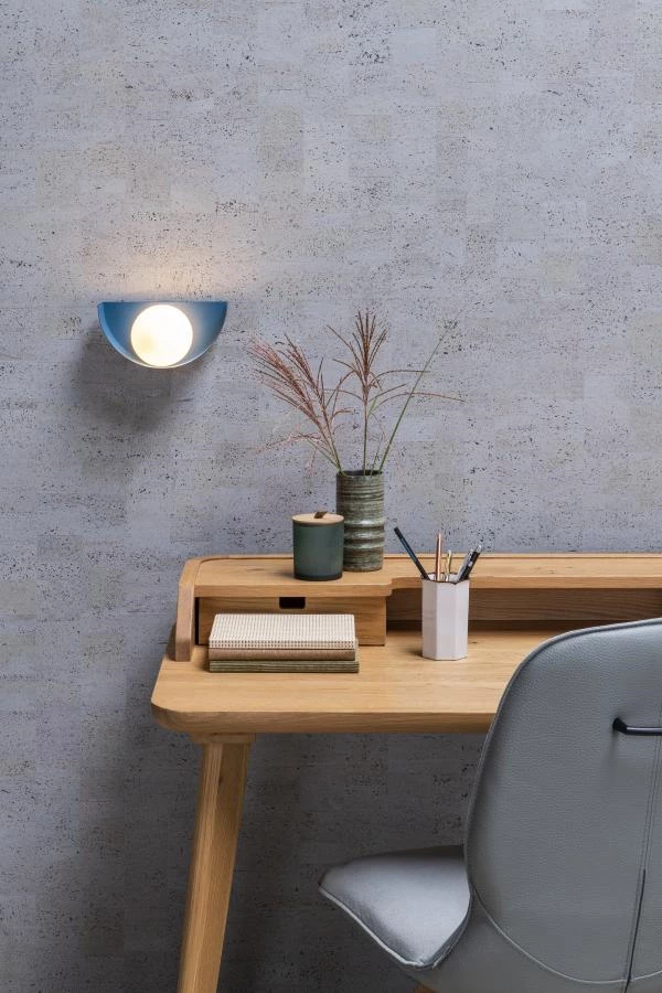 Lucide BENNI - Wall light - 1xG9 - Blue - ambiance 1